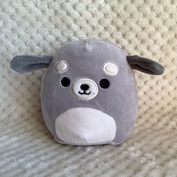 Squishmallows Brian The Dog Grey Dog Stuffed Animal Plush Toy 5 Inches - Picture 1 of 7